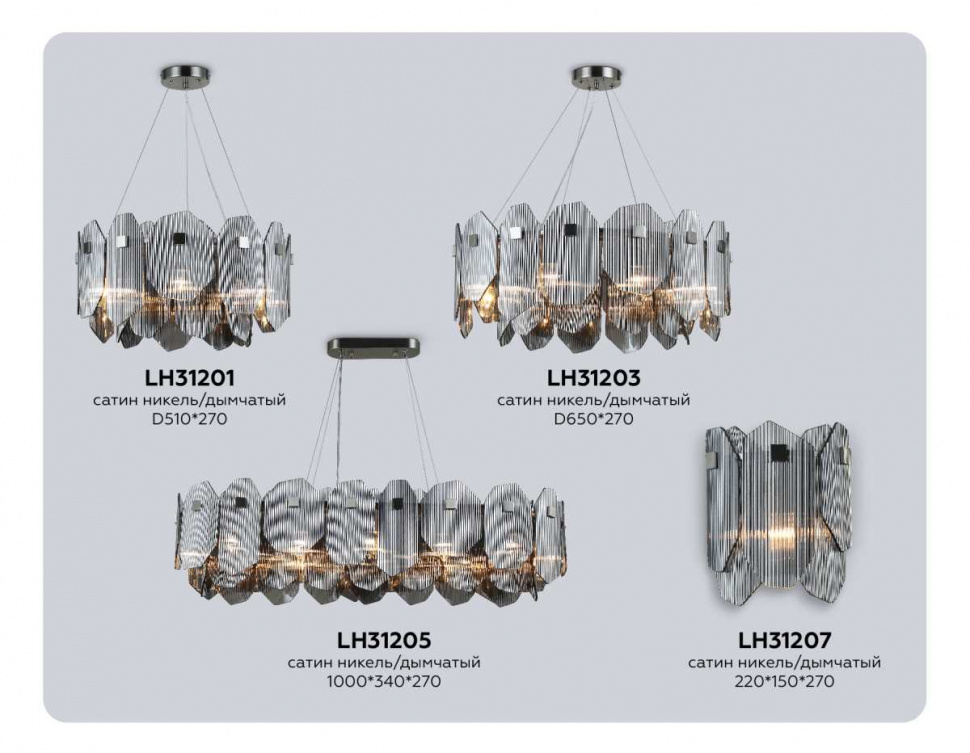 Настенный светильник Ambrella Light High Light Crystal LH31207
