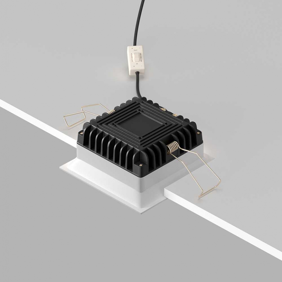 Встраиваемый светодиодный светильник Maytoni Technical Downlight Okno DL056-12W3-4-6K-W