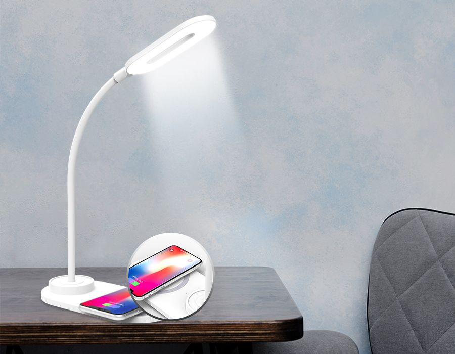 Настольная лампа с беспроводной зарядкой Ambrella Light Desk DE588