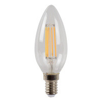 Светодиодная филаментная диммируемая лампа Lucide E14 4W 2700K cвеча 49023/04/60
