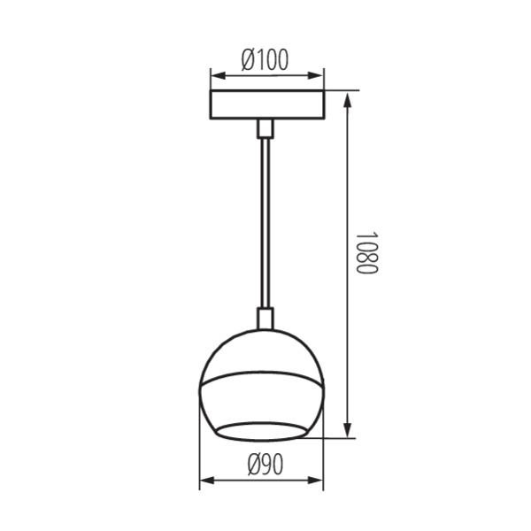 Подвесной светильник Kanlux Galoba C 1xGU10 W 33682