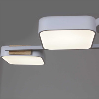 Люстра на штанге Reluce 03361-0.3-04 WH+WOOD