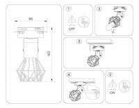 Трековый однофазный светильник Ambrella Light Track System GL5002
