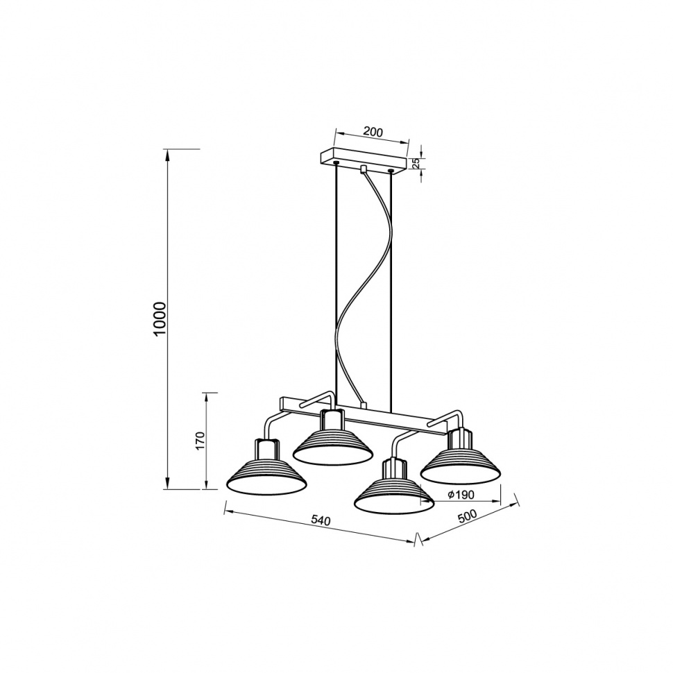 Подвесная люстра Vele Luce Intrigo VL5822P04