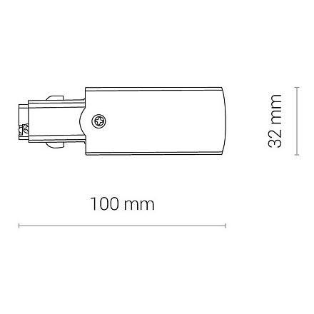 Заглушка с питанием правая Nowodvorski Ctls Power 8712