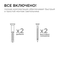 Уличный настенный светильник Apeyron Graphite 11-117