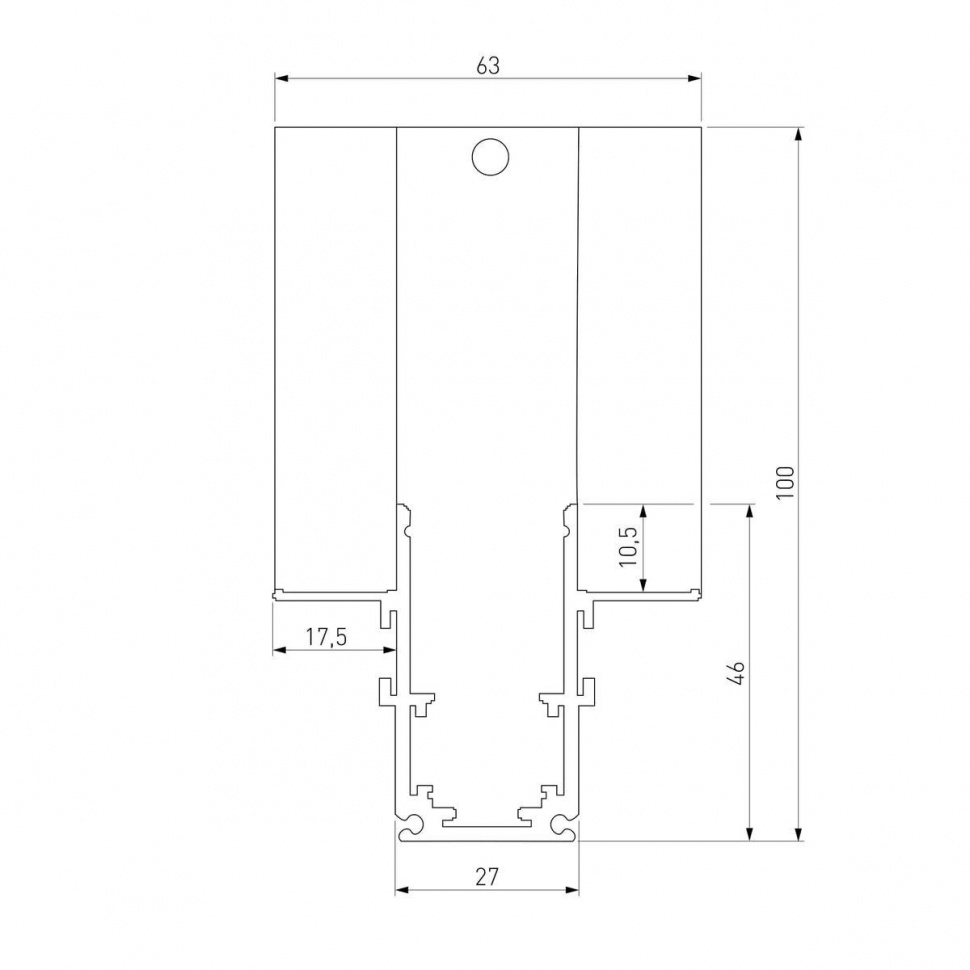Коннектор угловой внутренний для встраиваемого шинопровода Elektrostandard Slim Magnetic 4690389206719 85213/00 a067507