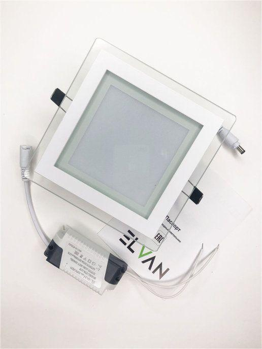 Встраиваемый светильник Elvan VLS-705SQ-12W-WH-Wh