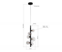 Подвесная люстра Kink Light Иона 09408-6A,19