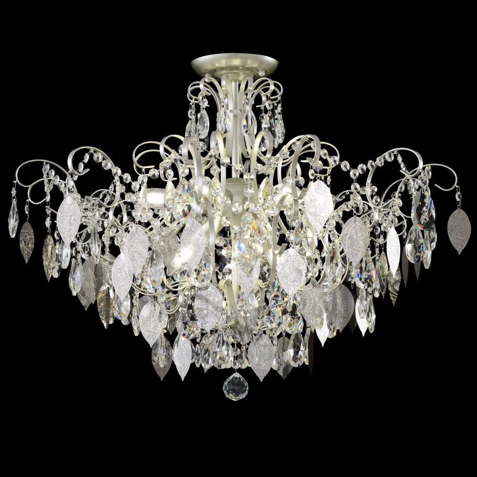 Потолочная люстра Crystal Lux ESMIRALDA PL9 SILVER