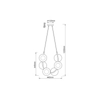 Подвесная люстра Vele Luce VL5004P61