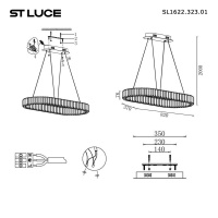 Подвесная люстра ST Luce Tivoli SL1622.323.01