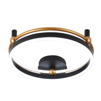 Потолочный светильник Crystal Lux FERNANDO PL48W LED BLACK/GOLD