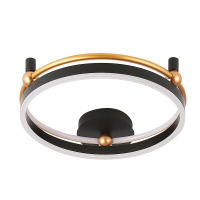 Потолочный светильник Crystal Lux FERNANDO PL48W LED BLACK/GOLD