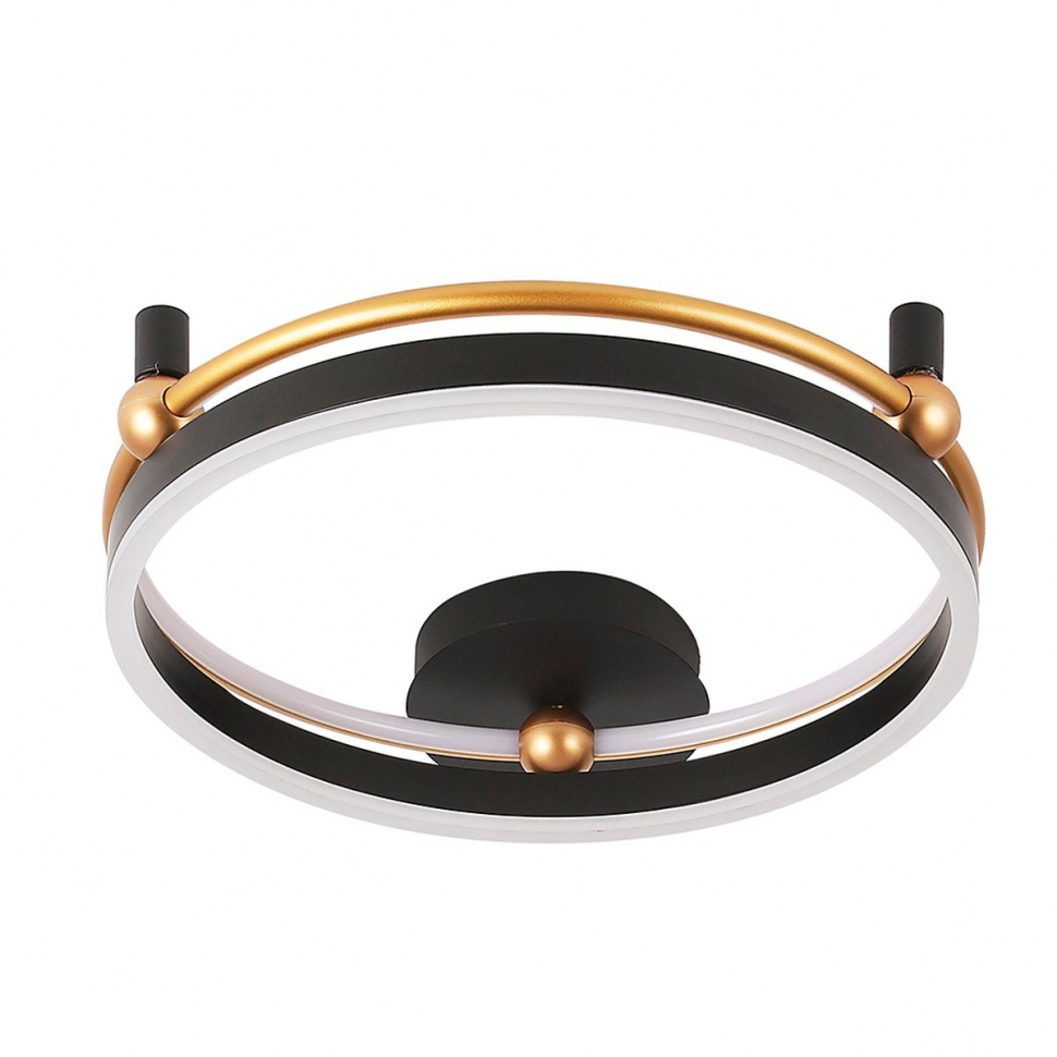 Потолочный светильник Crystal Lux FERNANDO PL48W LED BLACK/GOLD