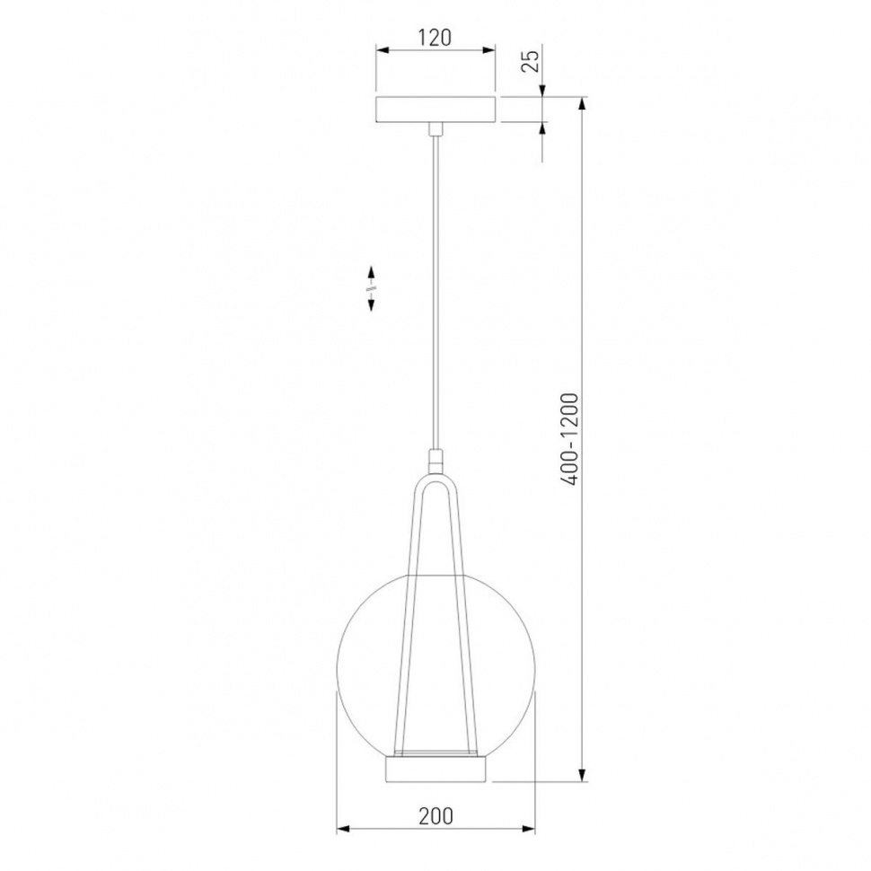 Подвесной светильник Eurosvet Frasco 50267/1 LED синий a069345