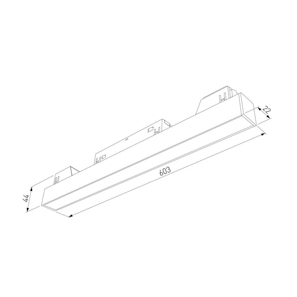 Трековый магнитный светильник Elektrostandard Slim Magnetic 4690389206436 85002/01 a067374