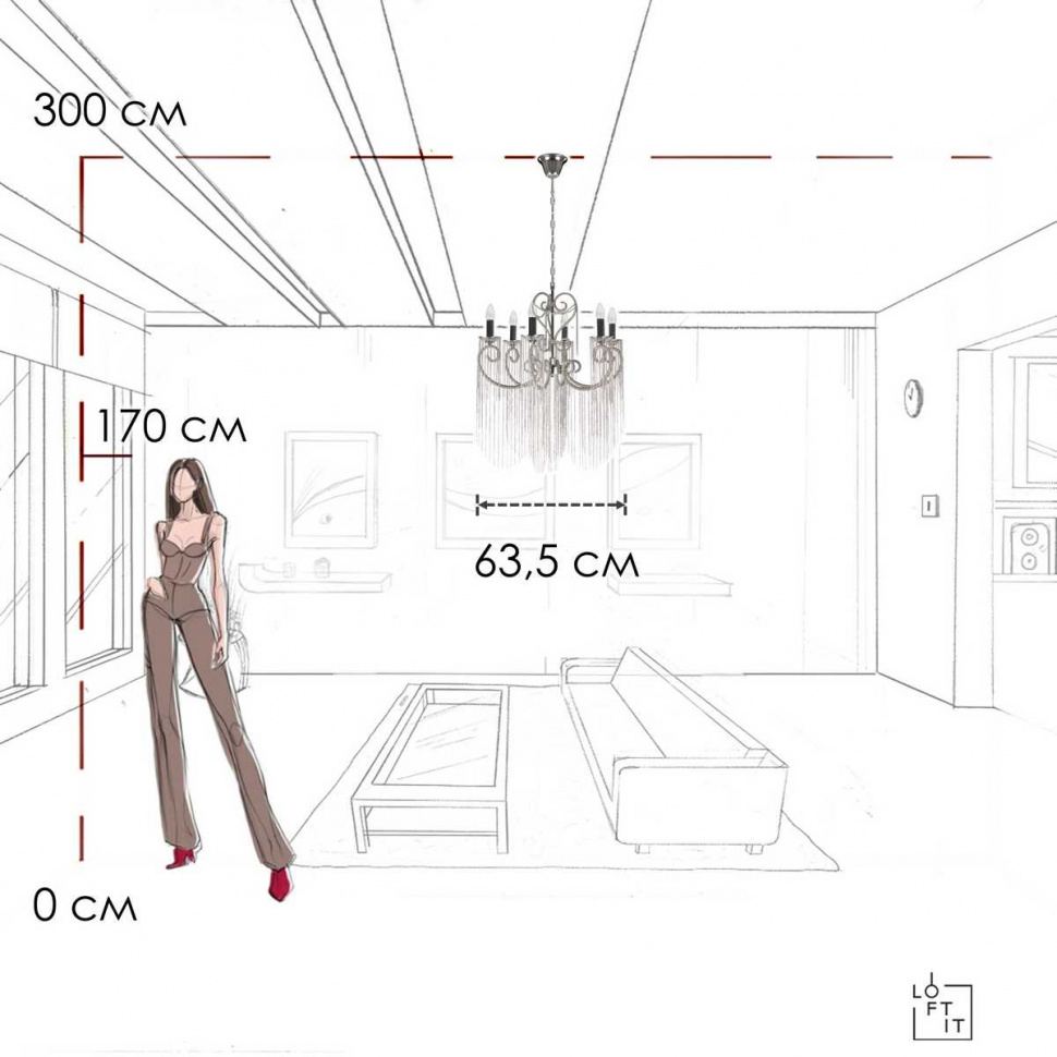 Подвесная люстра Loft IT Wonderland 10405/6