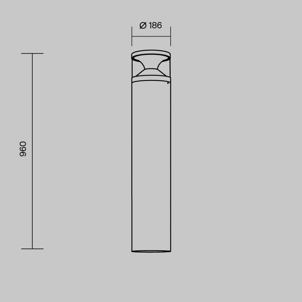 Ландшафтный светильник Maytoni Pyro O496FL-L21B3K2