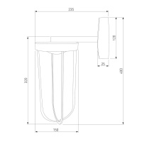 Уличный настенный светильник Elektrostandard Ritz 4690389208881 35183/D a068269