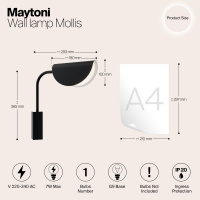 Бра Maytoni Technical Mollis MOD126WL-01B