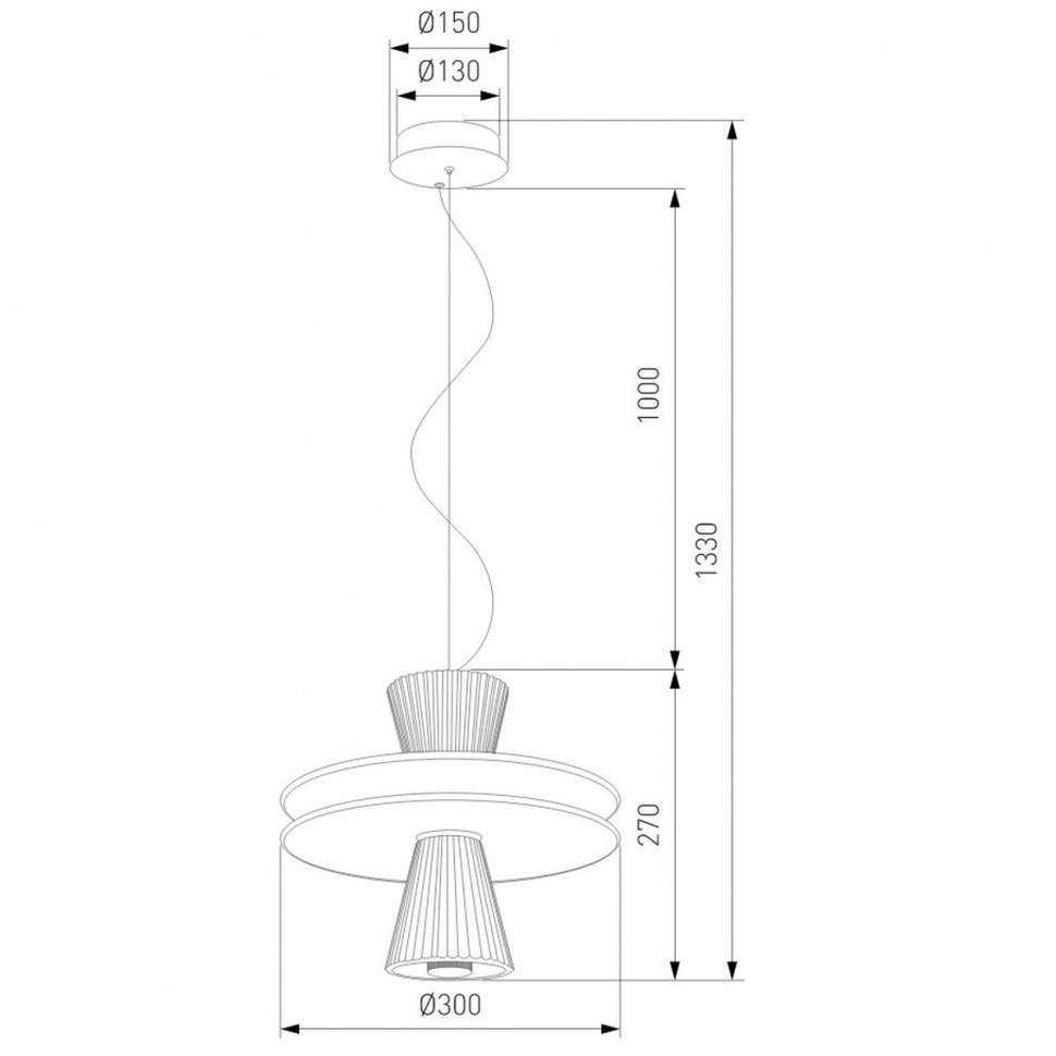 Подвесной светильник Eurosvet Titania 40028/1 LED белый a069190